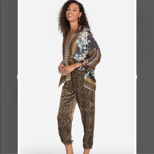 Johnny Was Panthera Velvet Mix Joggers Size: XXS, NWT